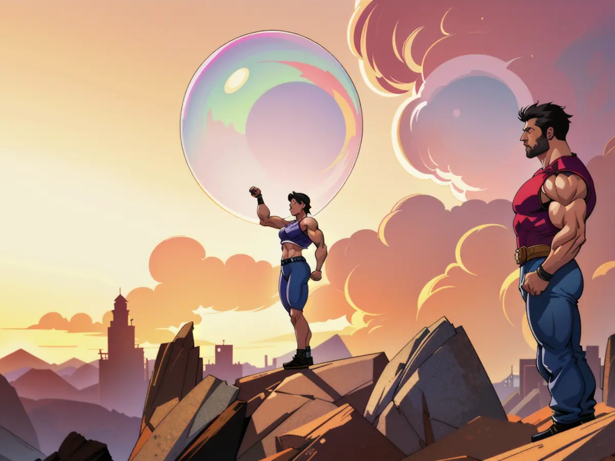 Inside the sphere's cozy confines, life thrives in an intriguing world of bubbles. These miniature...